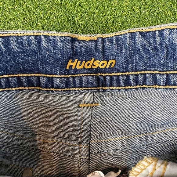 Hudson Jeans Denim Blue Pencil Skirt Front Split - Picture 5 of 12